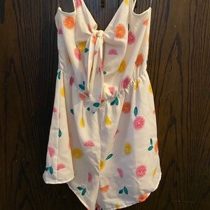 Citrus Print Romper